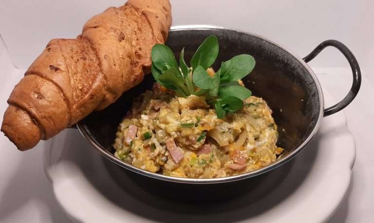 Cremige Eierspeise mit Kernöl