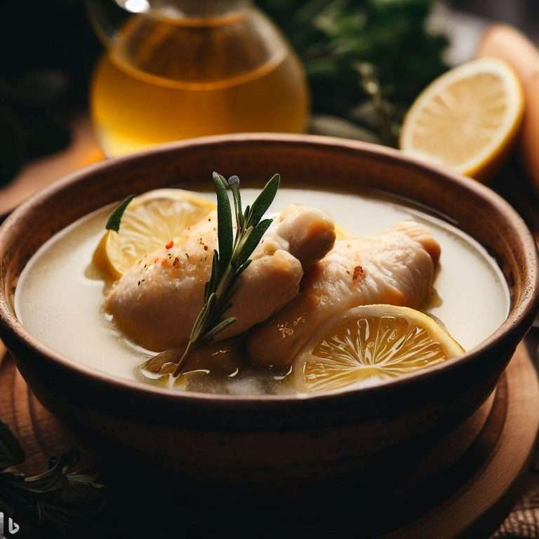 Griechische Zitronen-Hühnersuppe (Avgolemono)