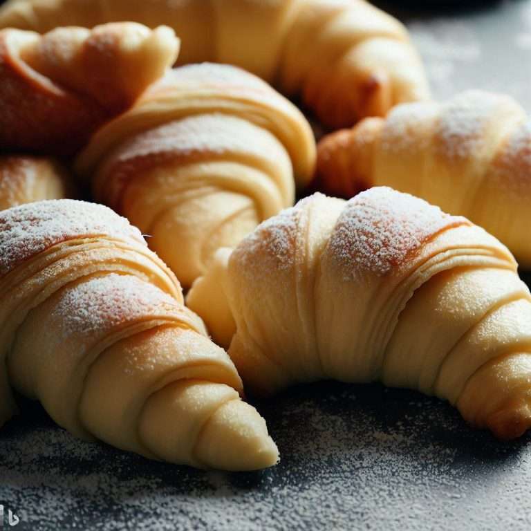 Topfenkipferl mit Marmeladefüllung