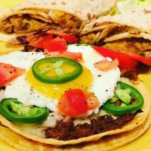 On a Tostada or Rolled in Lefse - Carnitas