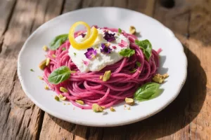 Rezept: Pink Pasta – Die Sensation mit Rote Bete & cremiger Ricotta-Zitronen-Soße